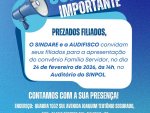 CONVITE IMPORTANTE -  Apresentação Convênio Família Servidor, dia 24 de fevereiro