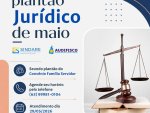 Atenção filiados: O Plantão Jurídico de Maio do SINDARE e da AUDIFISCO já tem data marcada