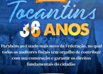 Parabéns Tocantins, 36 anos! 