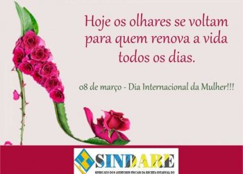 Feliz dia Internacional da Mulher